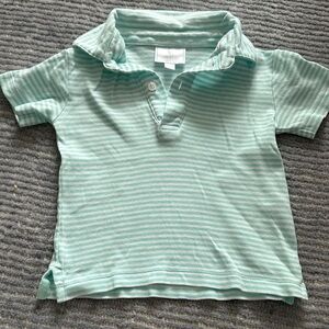 Striped Green Kids Little English polo